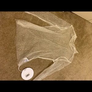 Princess polly sparkly mesh top